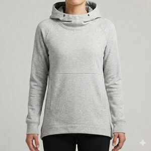 Lululemon Split Pullover Hoodie Sweatshirt Womens 4 Heathered Gray Active